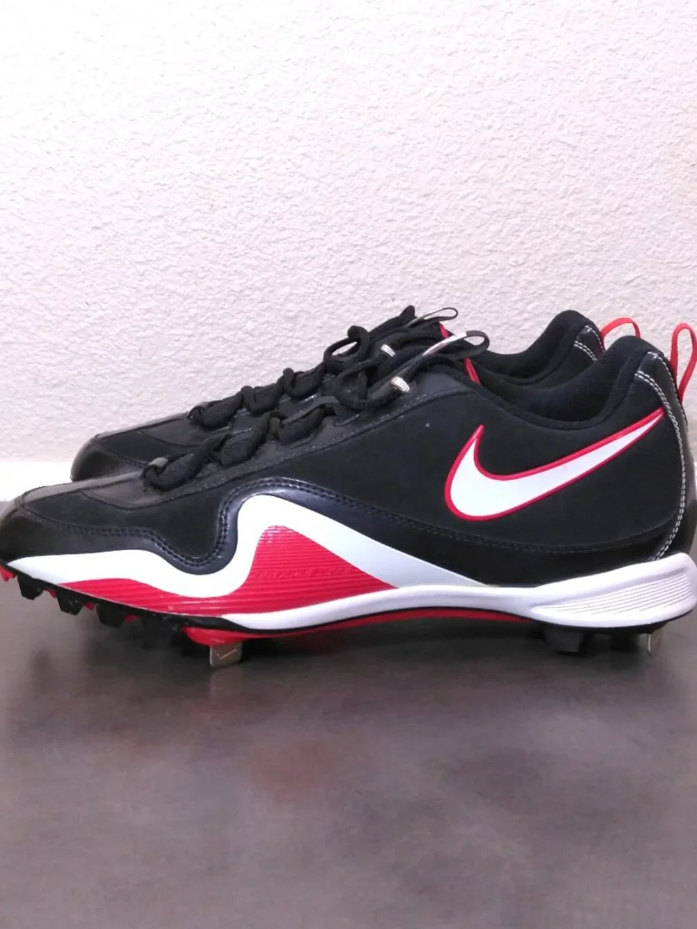 NIKE SLASHER FRAME LITE Baseball Cleats Mens SIZE 13 414990-016 Metal LOW TOP